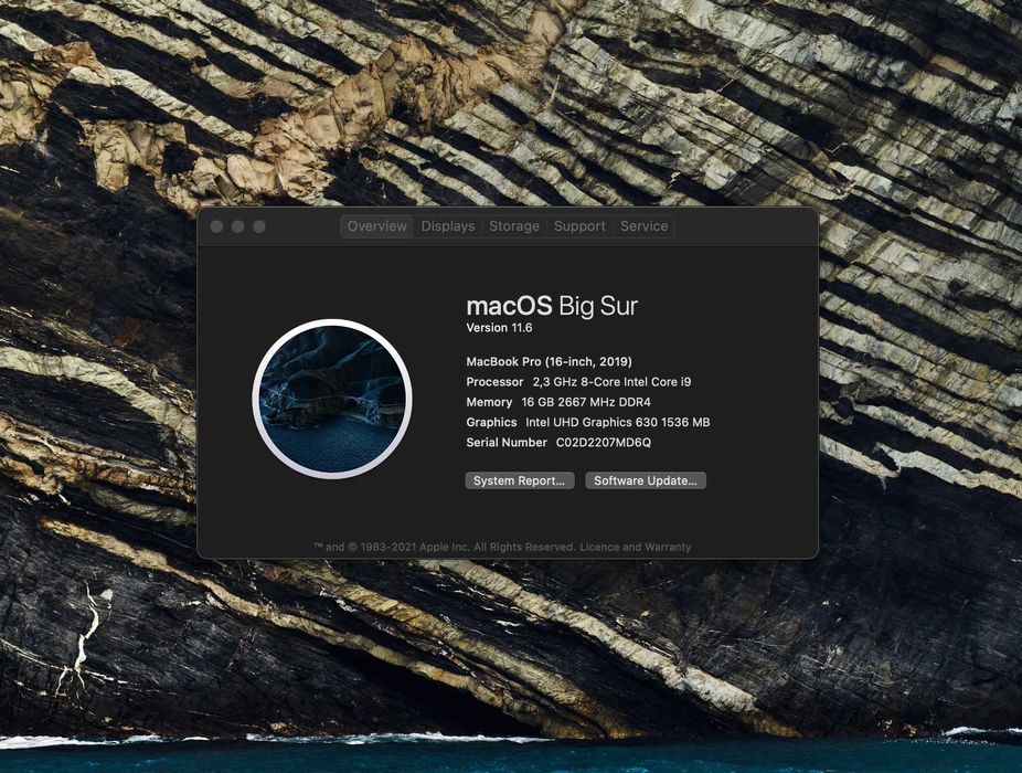 COMO NOVO - MacBook Pro 16" 16Gb Ram 1TB SSD 8-Core Intel Core i964586274578050124