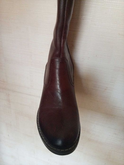 Сапоги кожаные демисезонные новые