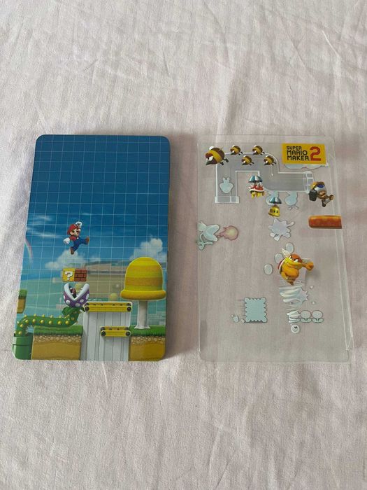 Steelbook Super Mario Maker 2 Nintendo Switch, só a caixa, com mossa