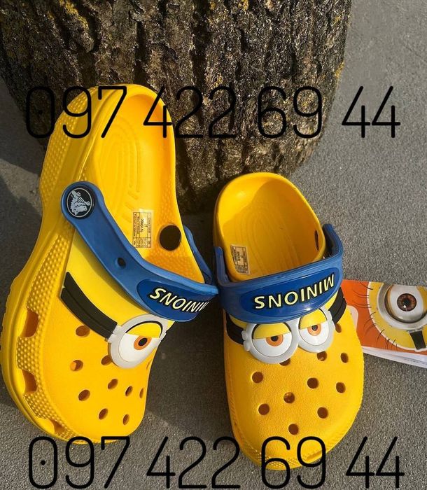 Новинка дитячі крокси сабо crocs classic i am minions crocs kids