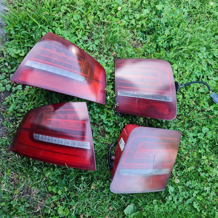 Lampy tylne dymione komplet LED II lift oryginał Audi A8 S8 D3