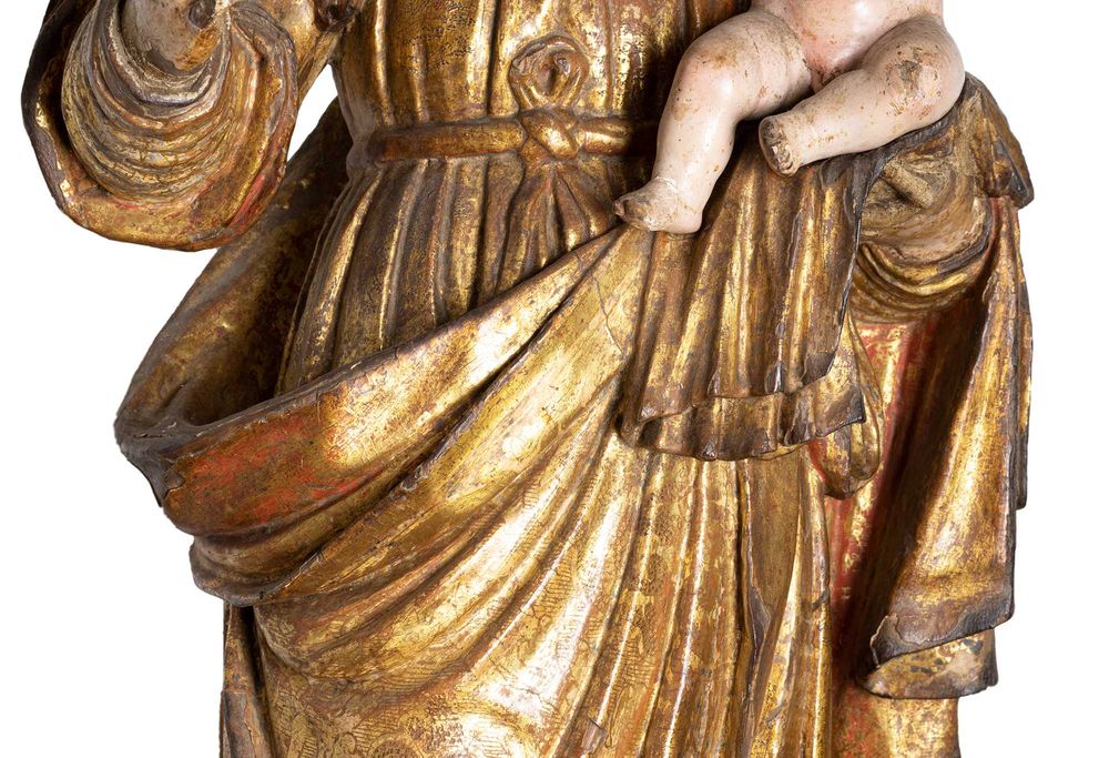 Escultura Nossa Senhora Carmo Jesus Barroco | século XVII