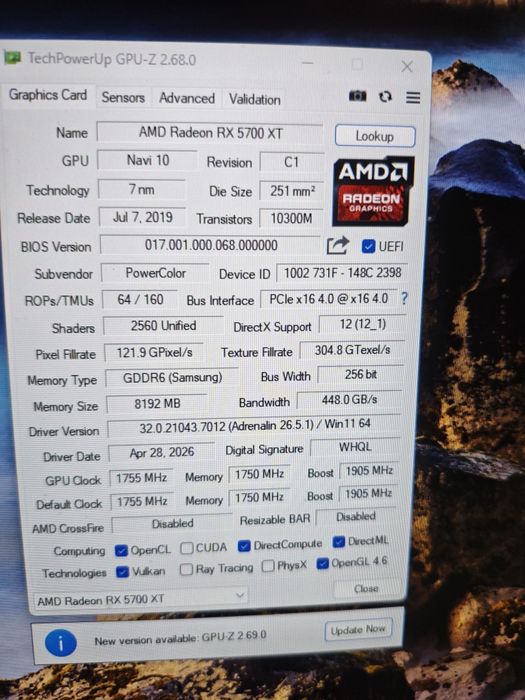 Amd Rx 5700 xt red devil