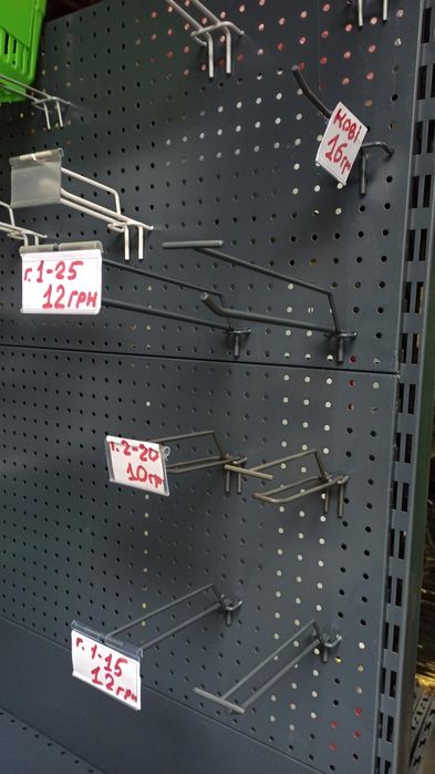 Перфорация, гачки, крюки, крючки для перфорації та на сітку