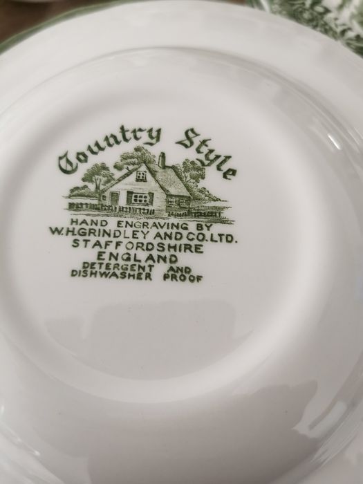 Zestaw Angielskiej porcelany dla 6 osób