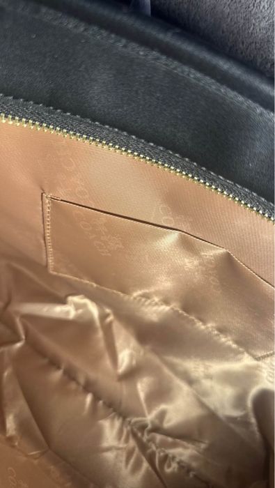 Coach Signature City Zip Tote bag in black smoke/black canvas