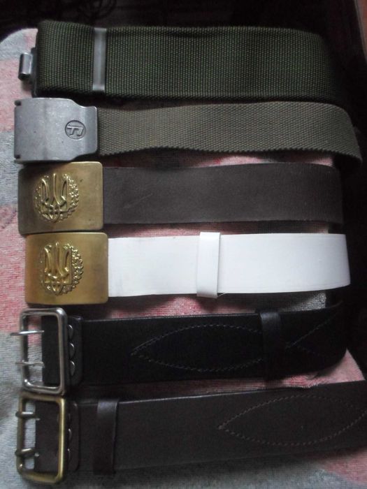 Ремень тактический НАТО/ВСУ офицерский кожа