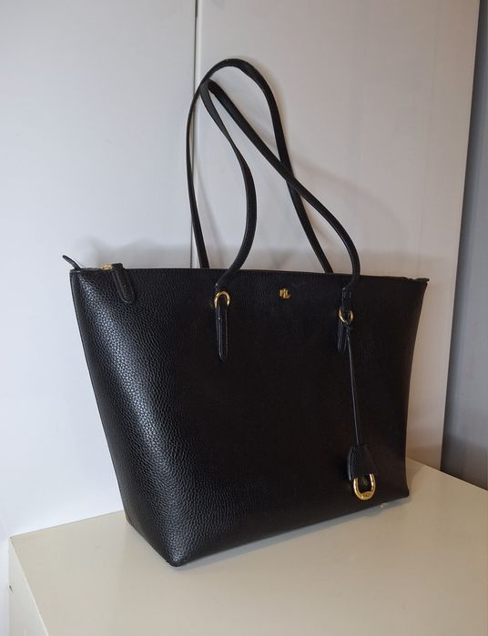 Ralph Lauren Keaton Bag Shopper torebka zakupowe duża pojemna torba RL premium designer ekoskóra