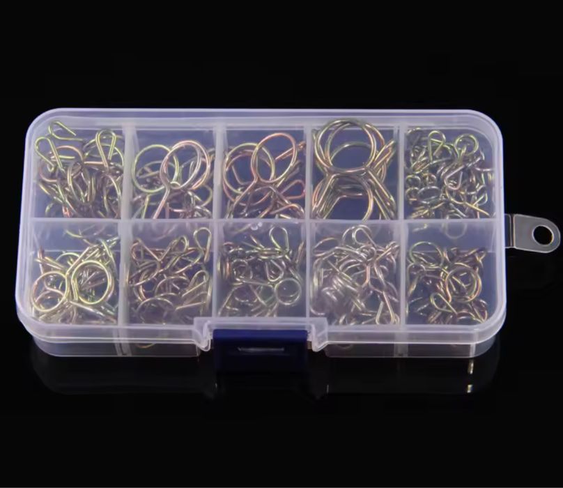 Набор пружинных зажимов для шланга 126 шт 10 размеров