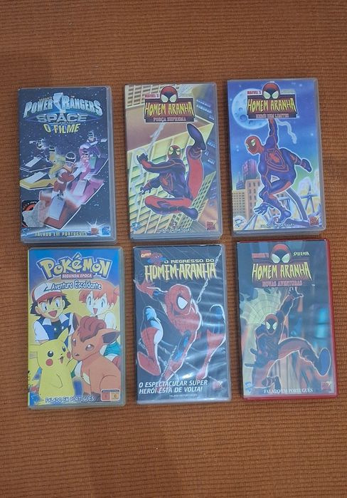 Conjunto de 6 Cassetes VHS Banda Desenhada