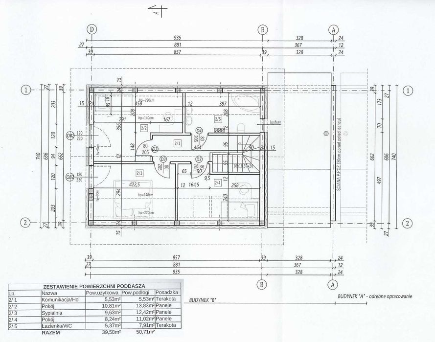 REZERWACJA: Budynek bliźniaczy 111 m2; 5 pokoi; 2 łazienki; garaż