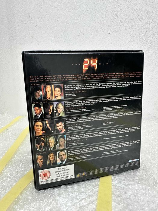 Caixa DVD colecionador da série 24 - temporadas 1-5