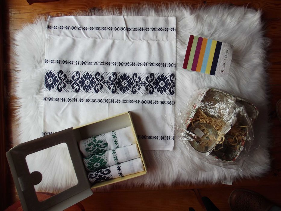 szklanki Galicja + ręczniki kuchenne Euscal Linge