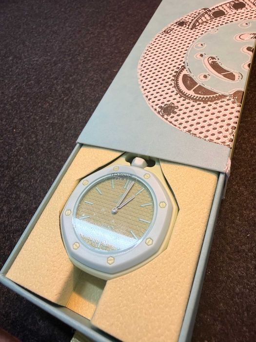 AP Swatch BLAUE ACHT SSX03L101N jak nowy z oryginalnym paskiem