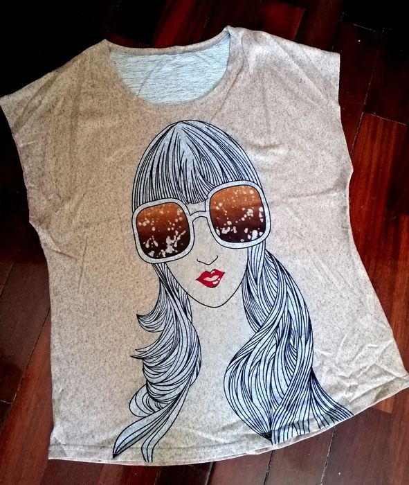 T-shirt "Miss Lady" - Tamanho M (Nova)