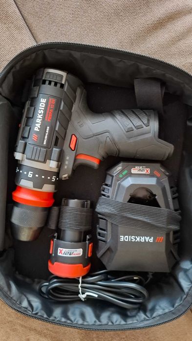 Wiertarka Parkside Performance PBSPA 12V, aku i ładowarka NOWA