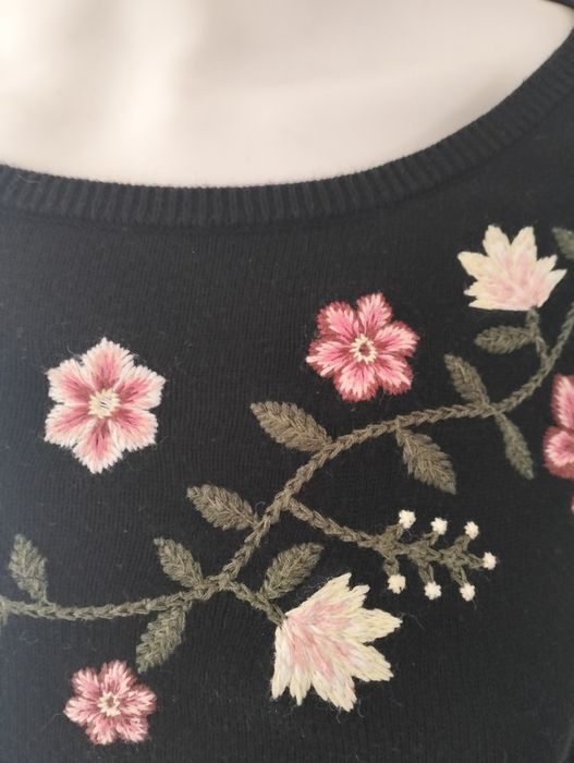 Dzianinowa sukienka bawełna wiskoza wełna