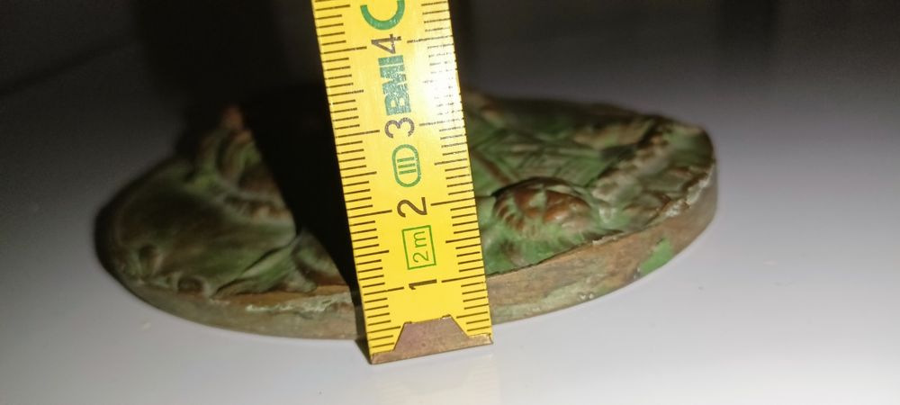 Medal, plakietka, ryngraf, obraz Ks. Józef Poniatowski z mosiądzu