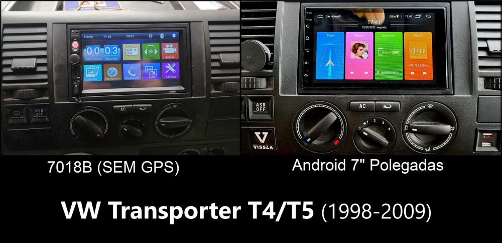 Rádio 2DIN • VW • Golf Passat Bora Polo Sharan Jetta T4 • Android GPS