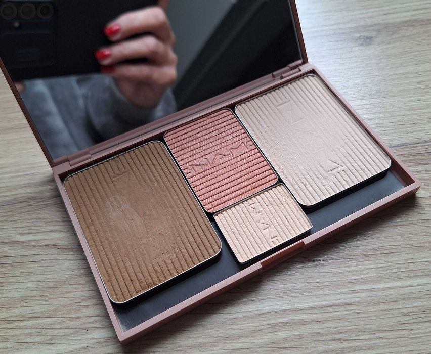 Nam zestaw bronzer puder róż cień kasetka