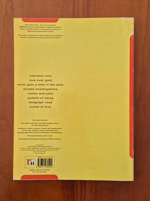 Mark Knopfler - Guitar Styles Volume 1 - Guitar Tablature Book
