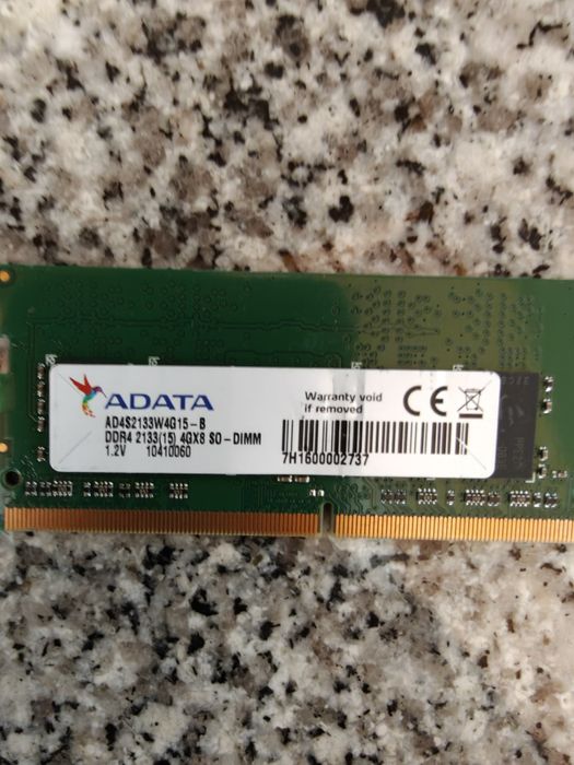 RAM ADATA 4GB DDR4 2133MHz SODIMM para portátil