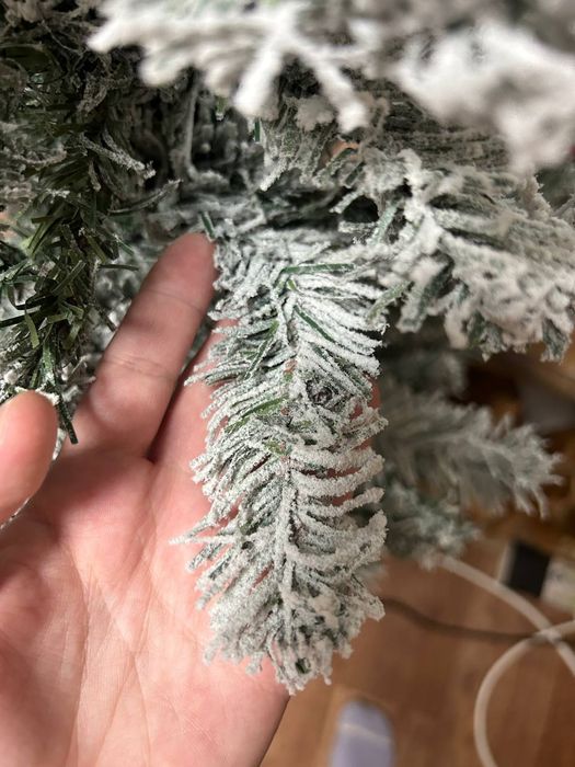 Штучна ялинка засніжена 120см з підставкою