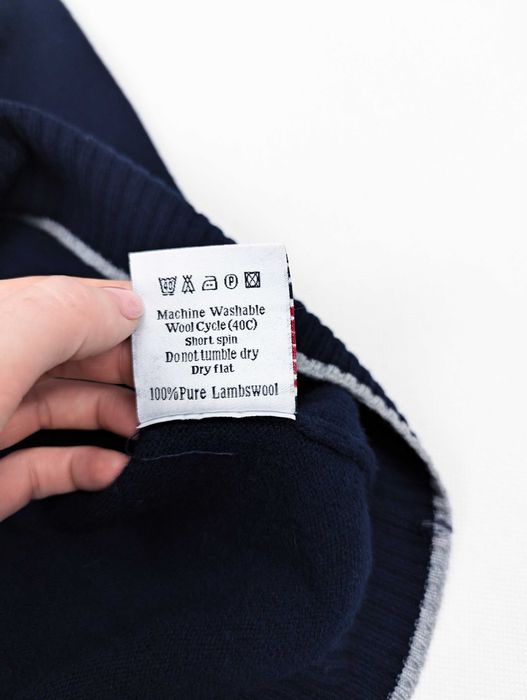 WoolOvers granatowy sweter 100% wełna L