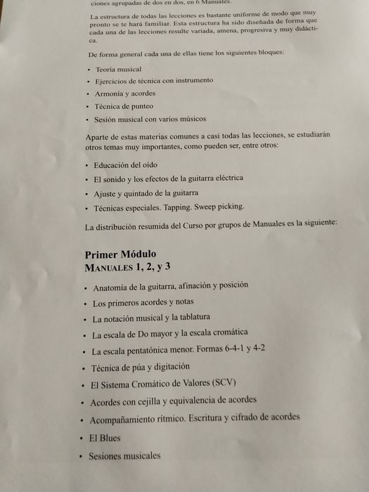 Curso de guitarra ccc