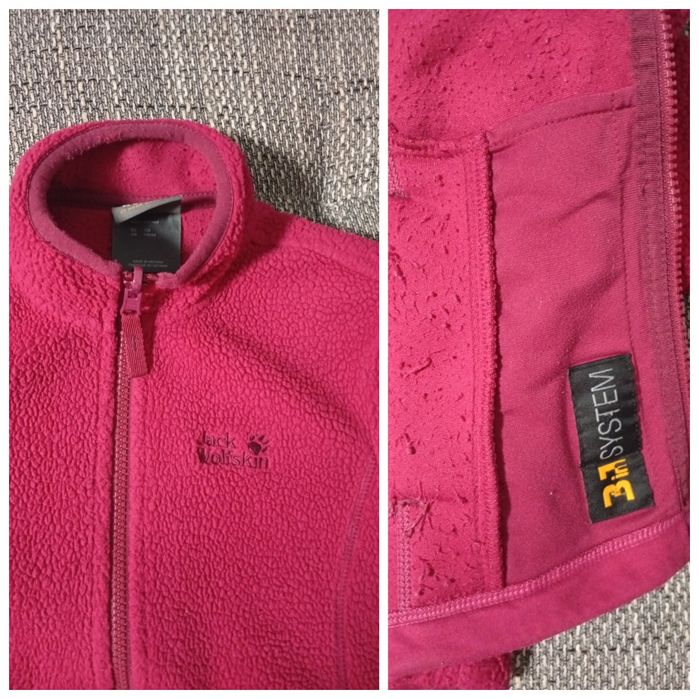 Дуже тепла флісова кофта  Jack Wolfskin  Nanuc 300. На 7-8р.,128см