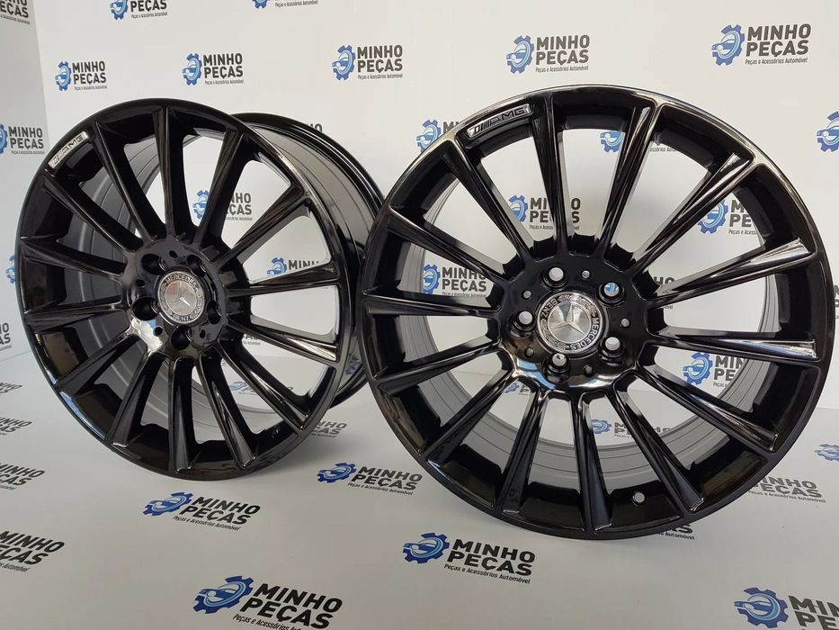 Jantes Mercedes (C63) AMG Turbine em 18 Preto Brilho