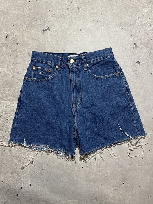 Шорты tommy jeans женские, джинсовые , короткие