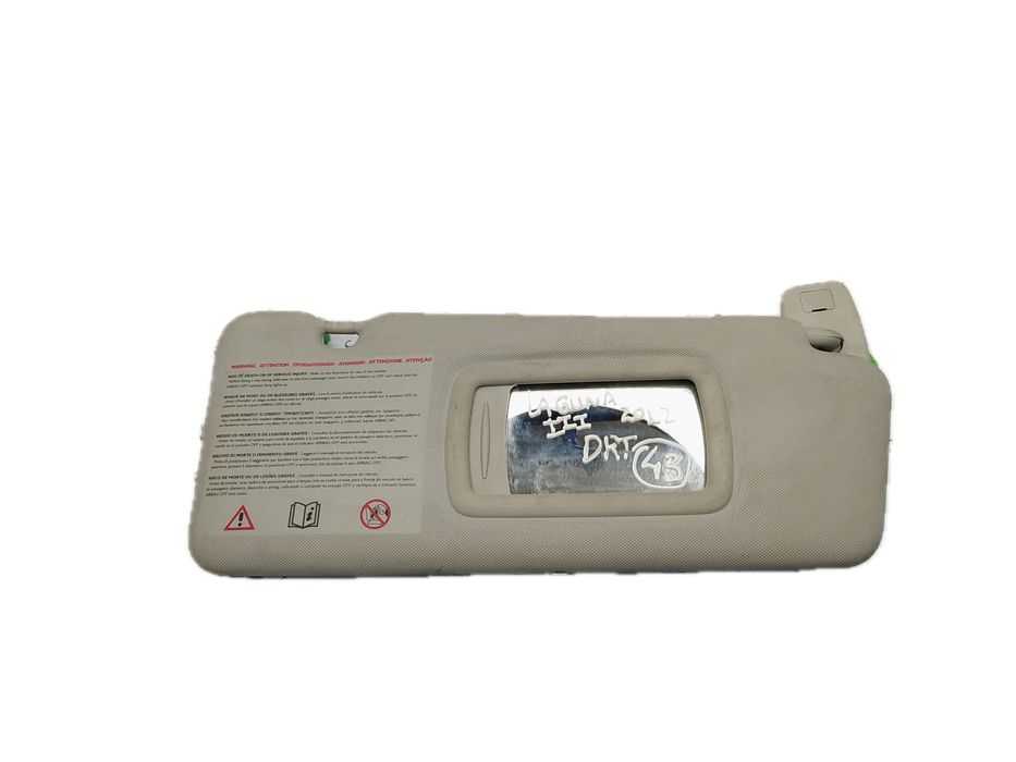 Right-side Sun Visor for RENAULT Laguna III (BT0/1)