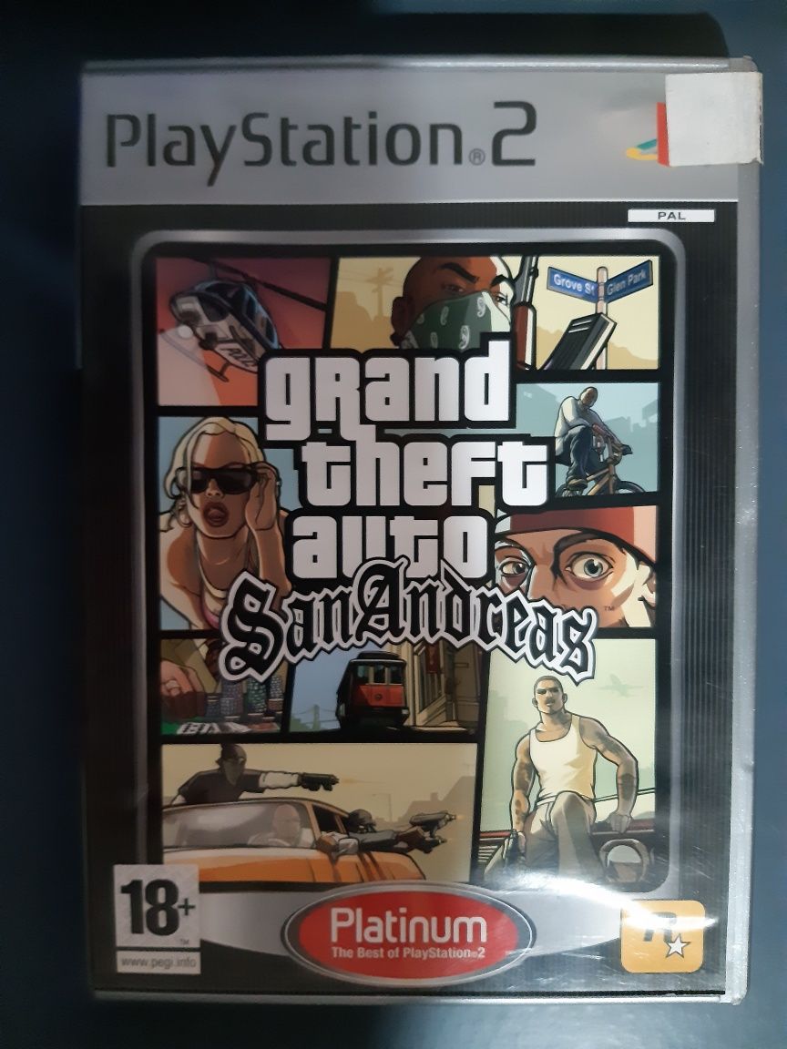 GTA Grand Theft Auto San Andreas Playstation 2 PS2 Platinum