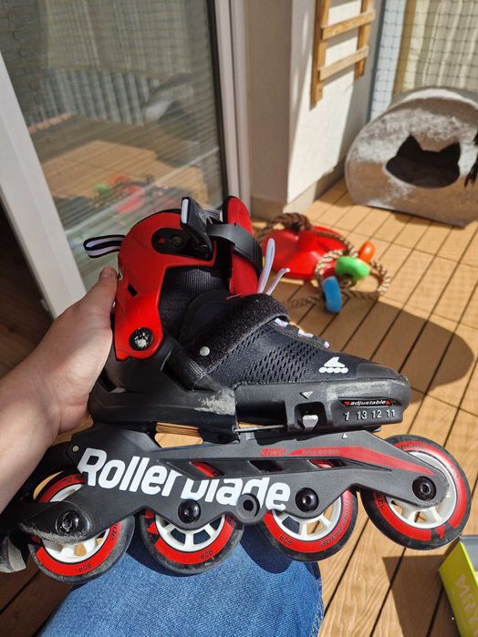 rolki Rollerblade Microblade + ochraniacze Roces