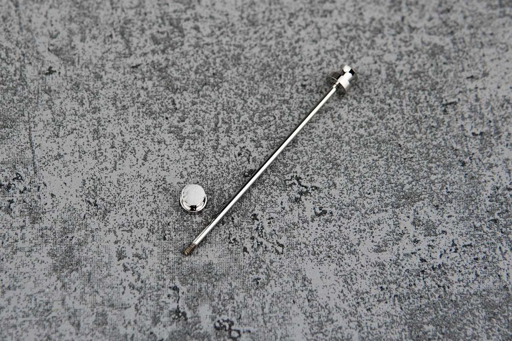 Srebrna szpilka kołnierzyk koszuli sztanga collar pin spinka Poznań
