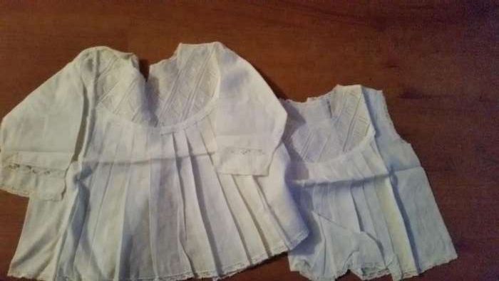 Conjuntos bordados de bebé antigos!