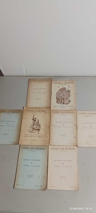 Livros-Vários programas de argumentos - Coliseu Dos Recreios .CEP