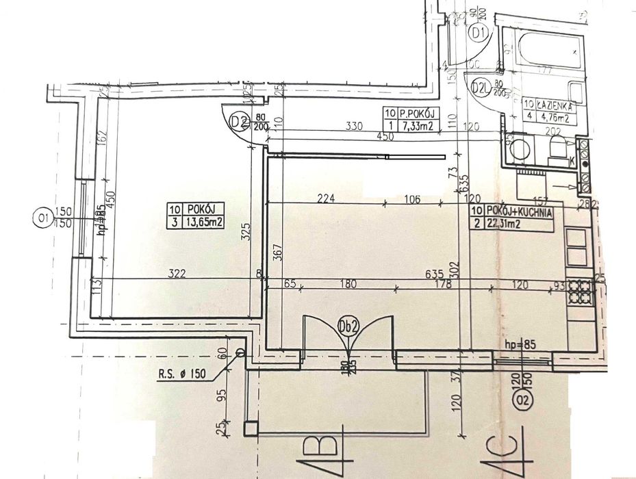 Mieszkanie 2 - pokojowe z aneksem w bloku deweloperskim