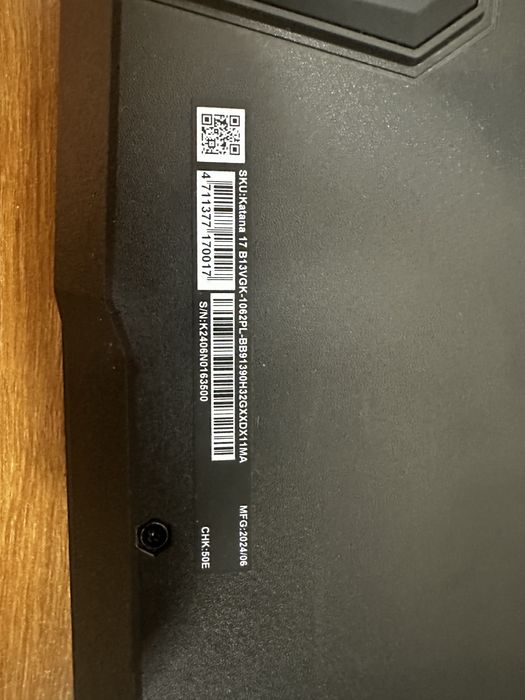 MSI Katana 17 b13vgk-1062pl