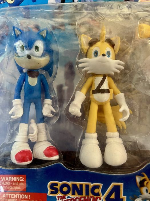 Conjunto bonecos Sonic 4 NOVO