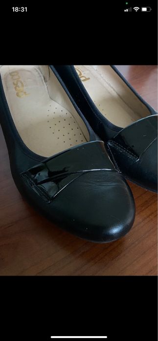 Skórzane buty czarne