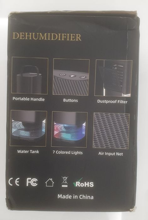 Osuszacz powietrza H2102 – 1000 ml – z podświetleniem led