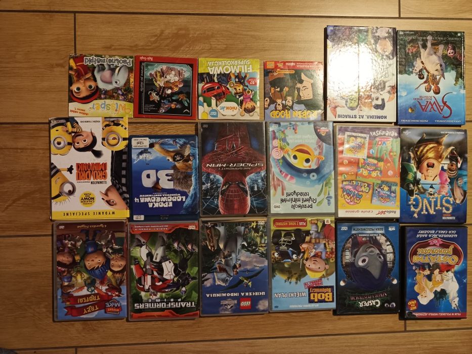 19 płyt DVD i CD bajki i filmy dziecięce