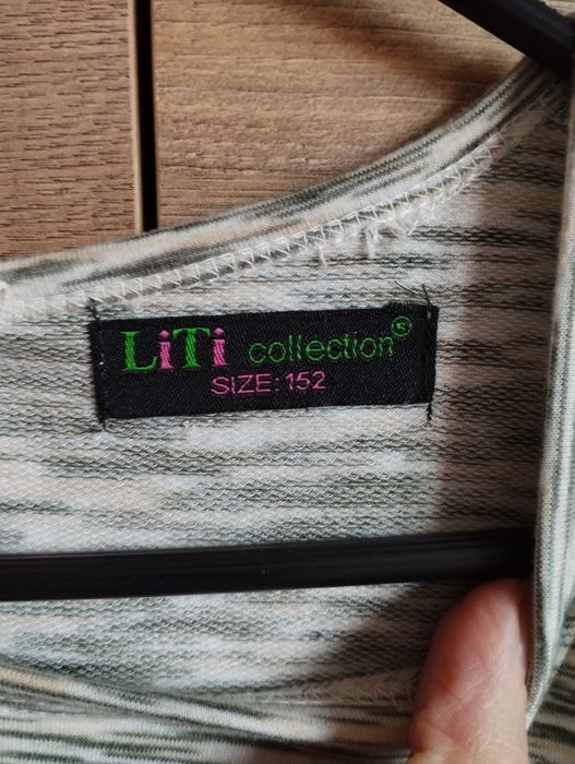 Liti 152 158 sukienka krótki rękaw dresowa bawełniana