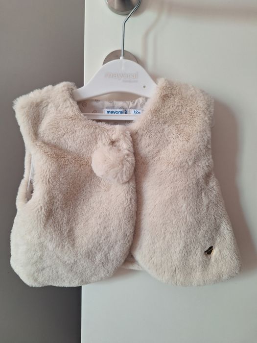 Colete pelo bebé Mayoral 12M cru