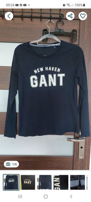 Koszulka granatowa T Shirt Gant  S