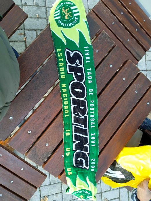 Cachecol Sporting final da taça de Portugal 2007-08