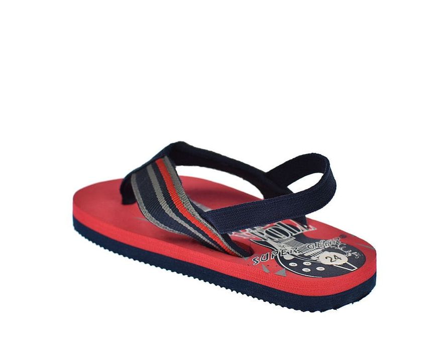 Klapki japonki dziecięce z gumką na piętę A9635 RD rozm. 25
