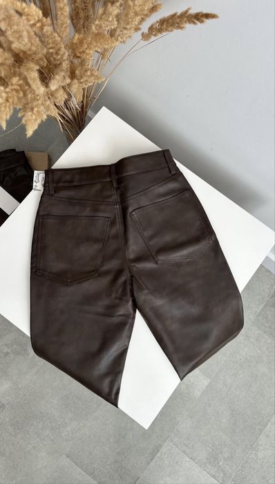 Шкіряні штани Zara, розмір XL